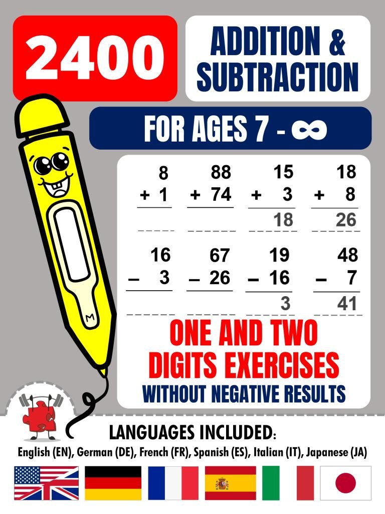 2400 Addition And Subtraction Exercises 1 2 Digits REV1_page_1