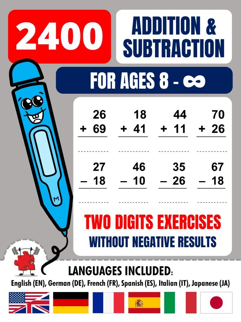 2400 Addition And Subtraction Exercises 2 Digits_page_1