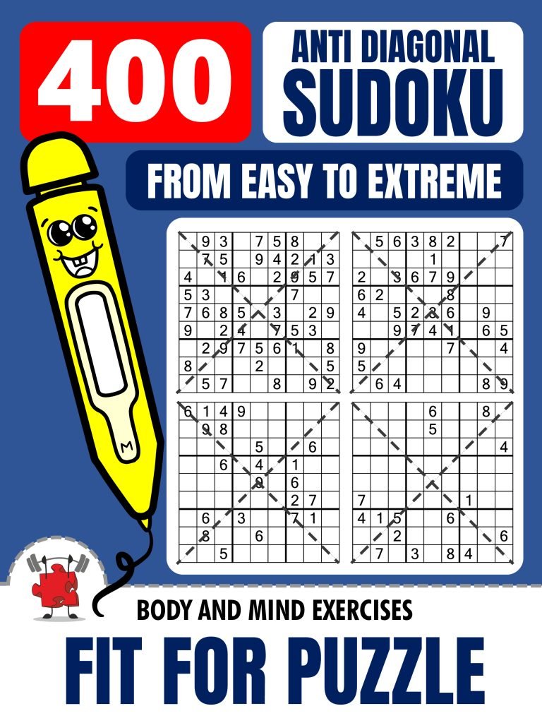 ANTI DIAGONAL SUDOKU 400 Puzzles Fit For Puzzle_1