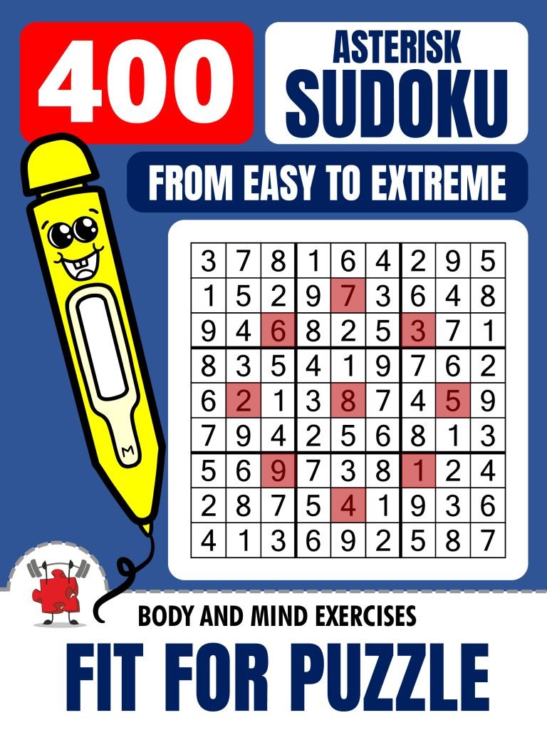 ASTERISK SUDOKU 400 Puzzles Fit For Puzzle_1