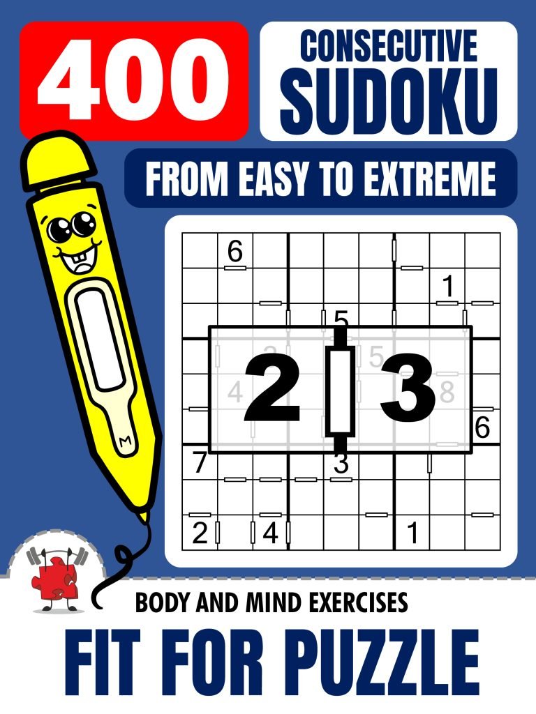 CONSECUTIVE SUDOKU 400 Puzzles Fit For Puzzle_1