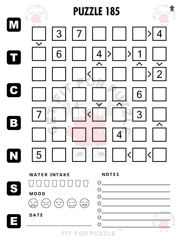 FUTOSHIKI 400 Puzzles Fit For Puzzle_200