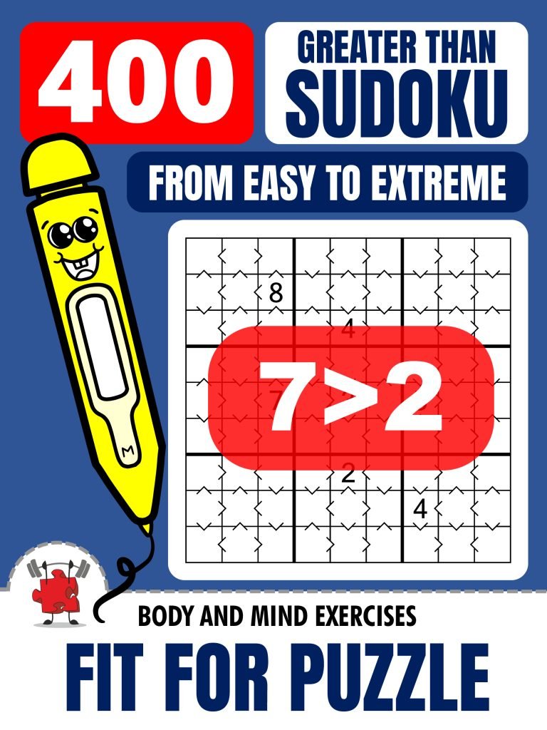 GREATER THAN SUDOKU 400 Puzzles Fit For Puzzle_1