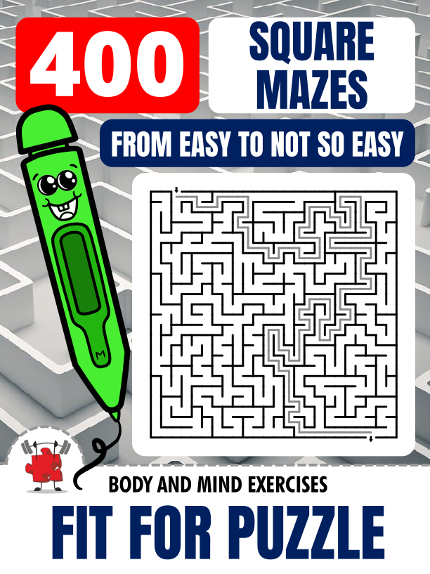 SQUARE MAZES RECTANGLE GRID 400 Fit For Puzzle Edition_1